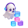 GhostMe mascot drawing architecture diagrams on demand
